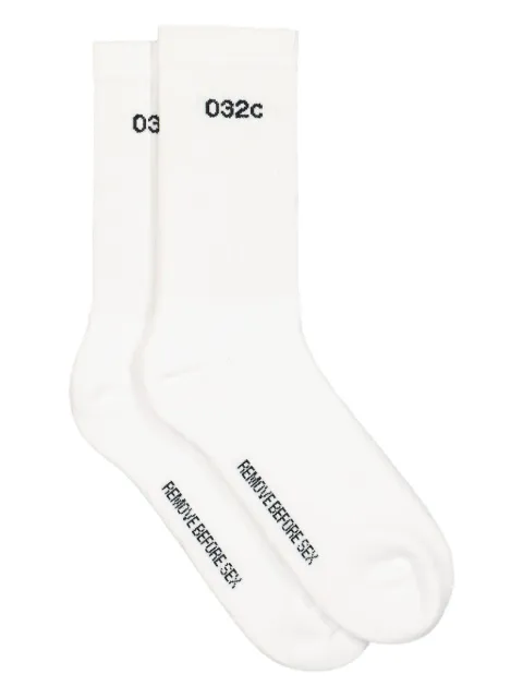 032c Remove Before Sex socks White S25UUK3911100