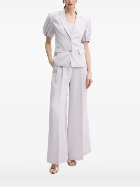TWINSET puff-sleeve button top Purple 251TT2280