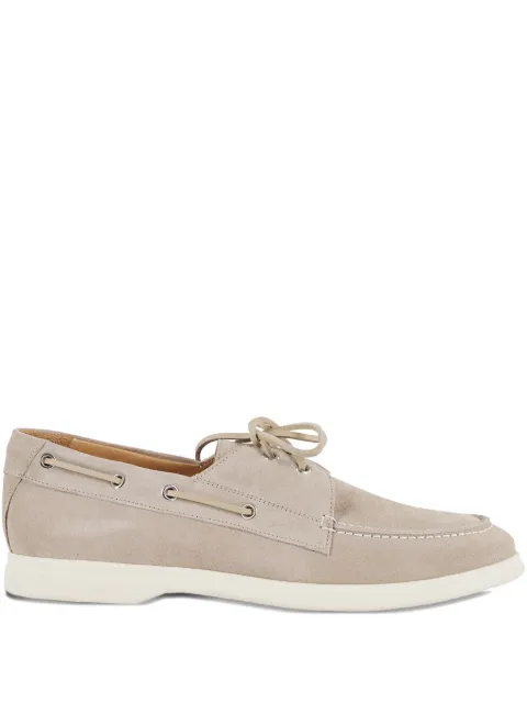 Tagliatore suede boat shoes Neutrals ORIONORE25SO25E320096