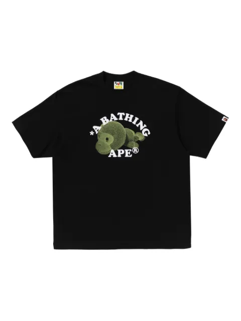 A BATHING APE® logo-print T-shirt Black 002TEL301302M