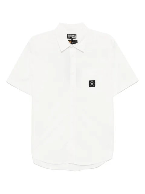 izzue logo-patch shirt White X8310U5