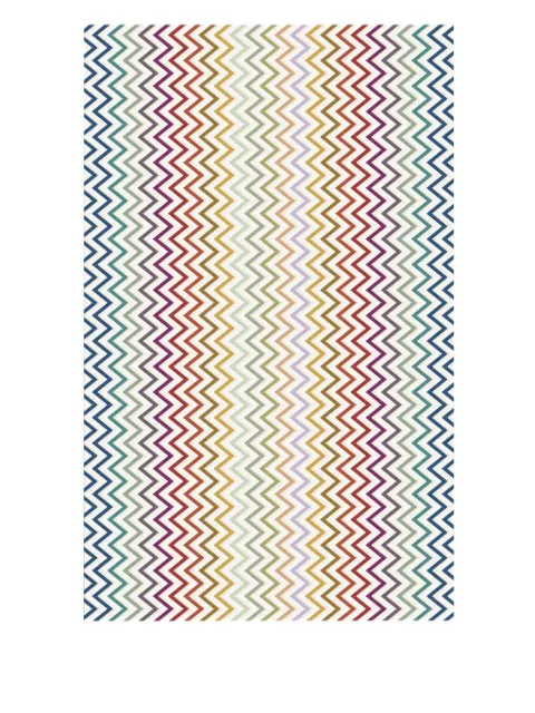 Missoni Home Watamu zigzag-patterned tablecloth White 1E4TV00504