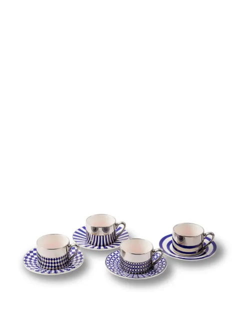 POLSPOTTEN Aunty espresso cup set (set of four) Blue 230400628