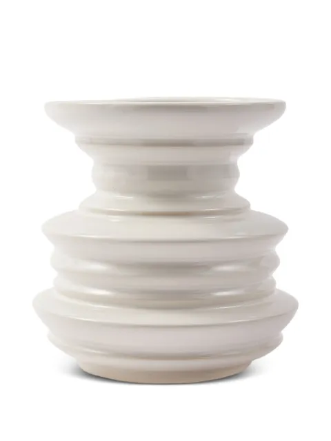 POLSPOTTEN Stacked Plates vase (23cm) White 240205095