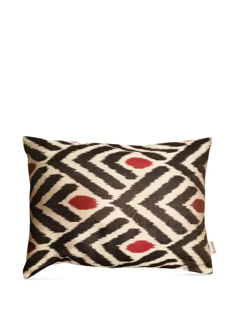 Les-Ottomans ikat-print silk cushion (50cm x 40cm) Neutrals S35340X50S