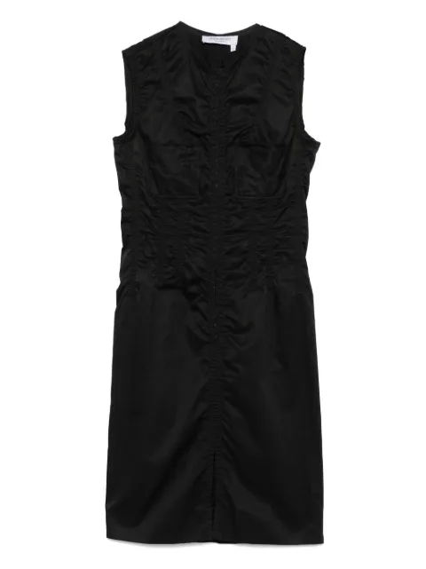 Saint Laurent Pre-Owned 2000s cotton midi dress Black SL680QE