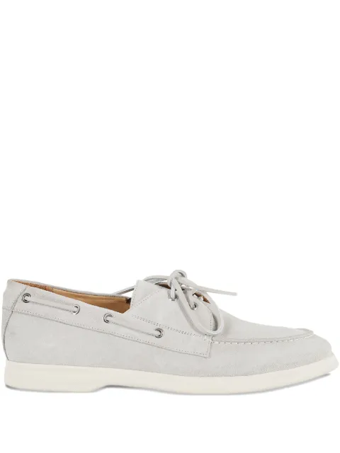 Tagliatore suede boat shoes Grey ORIONORE25SO25E320096