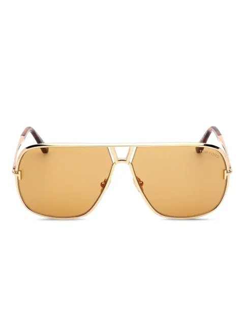 TOM FORD Eyewear pilot-frame sunglasses Yellow FT1204