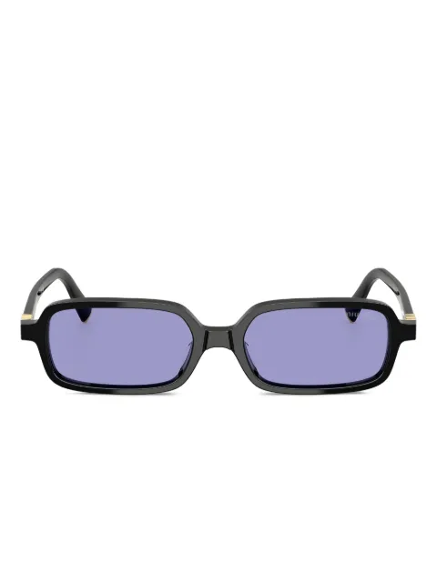 Miu Miu Eyewear logo-lettering sunglasses Black MU11ZS16K01O