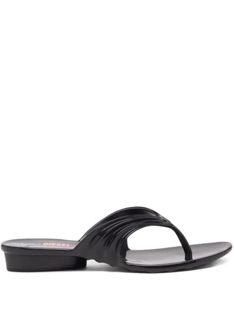 Diesel x Melissa Quantum thong sandals Black P01609PS916