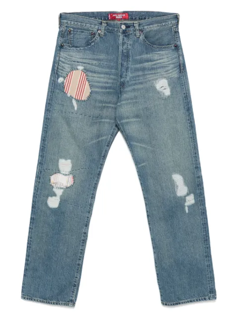 Junya Watanabe MAN patch-detail jeans Blue WOP212
