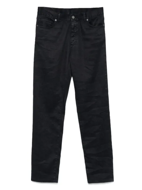 Zegna logo-patch trousers Blue UFP16A9CITY