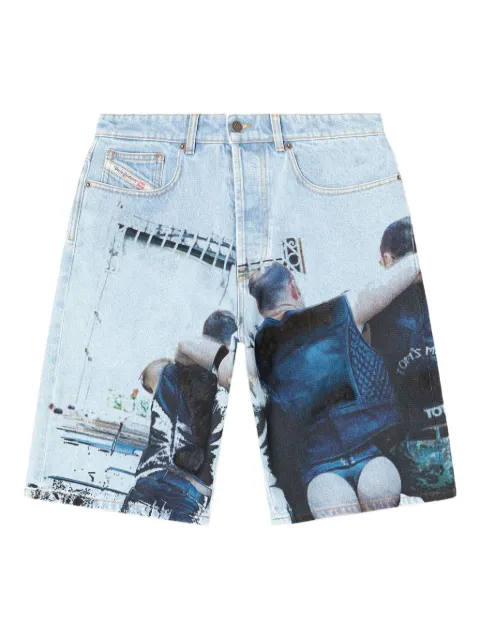 Diesel x Tom of Finland Foundation cotton shorts Blue P015970CMBM
