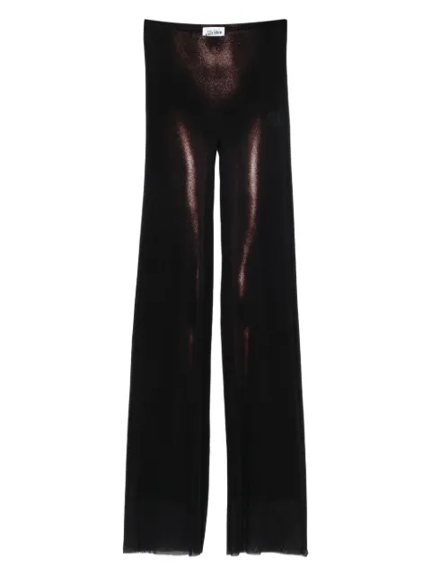 Jean Paul Gaultier body-print mesh trousers Brown 2504WTR026M010P0060