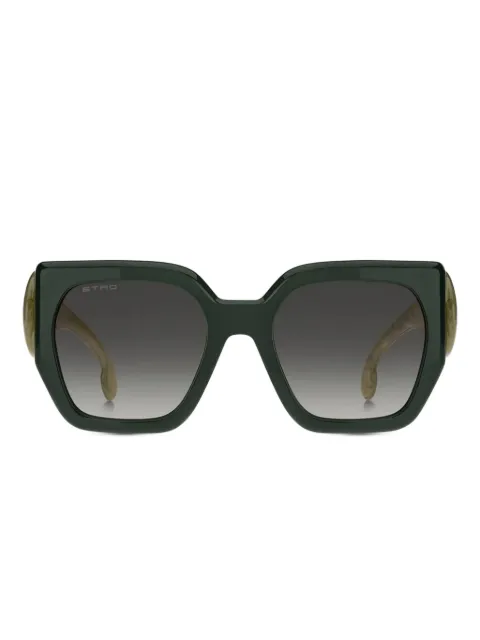 ETRO geometric-frame sunglasses Green ETRO0054S