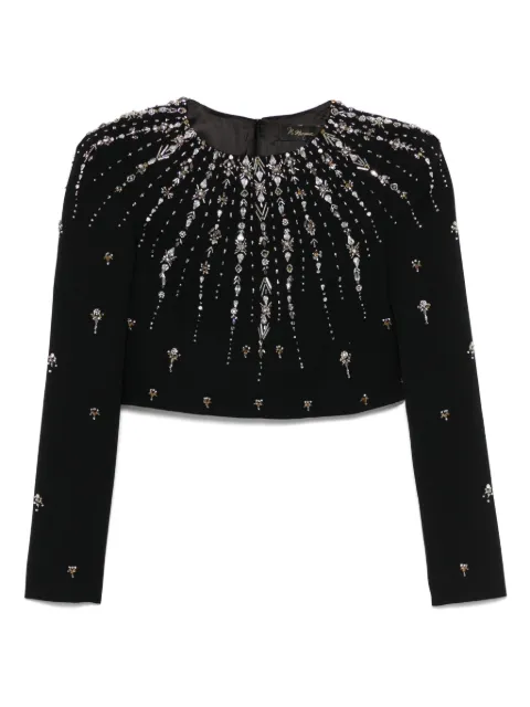 M.Marquise Franca crop top Black FRANCABLACK01