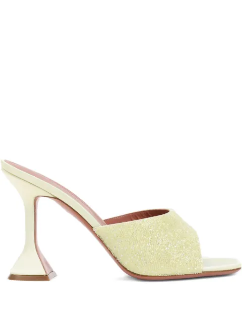Amina Muaddi Lupita heeled sandals Yellow 14S363515LUP
