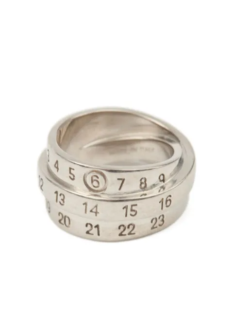 MM6 Maison Margiela Triple logo ring Silver SM6UQ0073P6627