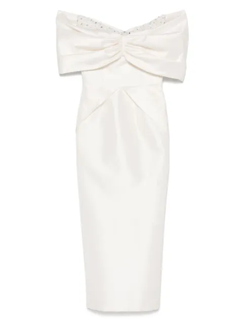 M.Marquise Georgia midi dress Neutrals GEORGIAIVORY01