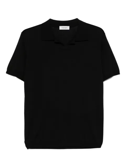Kangra fine-ribbed T-shirt Black 100423