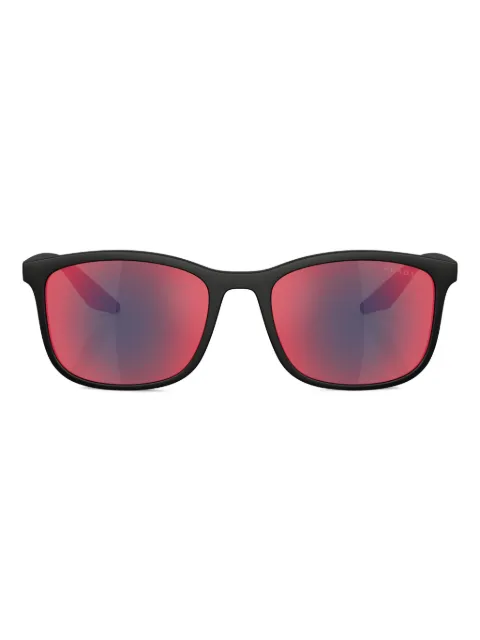 Prada Linea Rossa rectangle-frame sunglasses Black PSA08S
