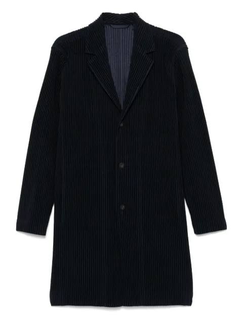 Homme Plissé Issey Miyake plissé coat Blue HP57JD502