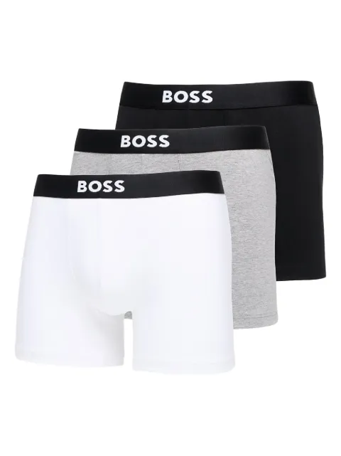 BOSS logo-waistband boxers (pack of three) White 50544272