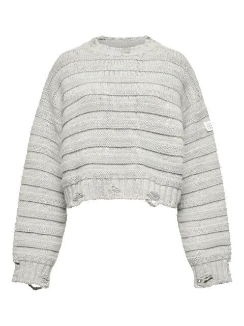 MM6 Maison Margiela crew neck sweater Grey S52HL0031M13040