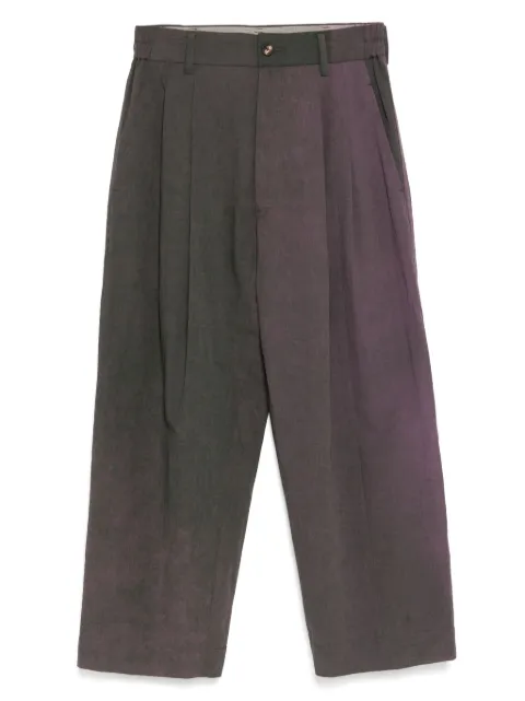 Ziggy Chen Collaged Wide Leg trousers Purple 0M2510536