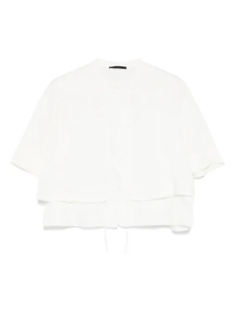Transit drawstring shirt Neutrals CFDTRZG160