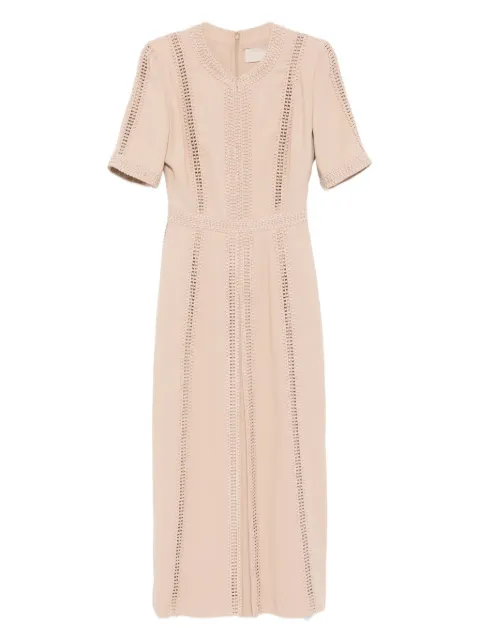 Elie Saab embellished-trim dress Brown D0560ES25CD003