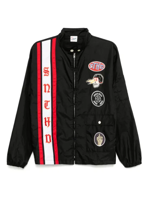 SAINT MXXXXXX badges zip-up jacket Black SMHR80000C73