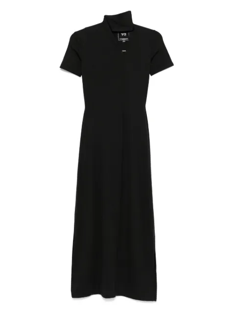 Y-3 Fitted Neck maxi dress Black JI7088