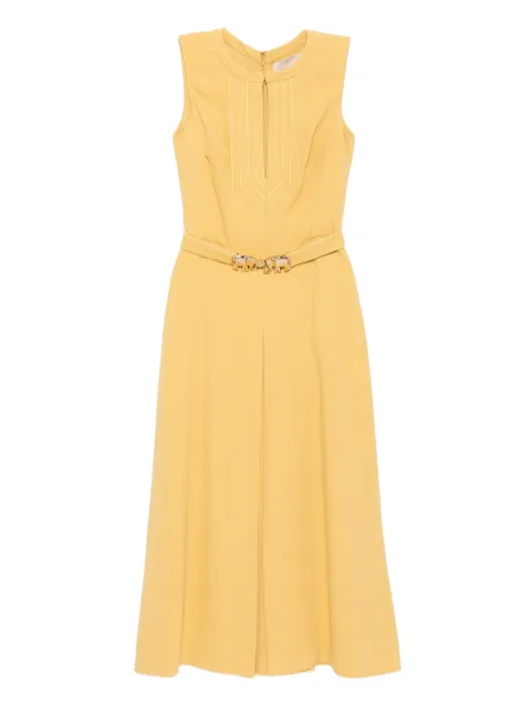 Elie Saab elephant-buckle midi dress Neutrals D0729ES25CD013