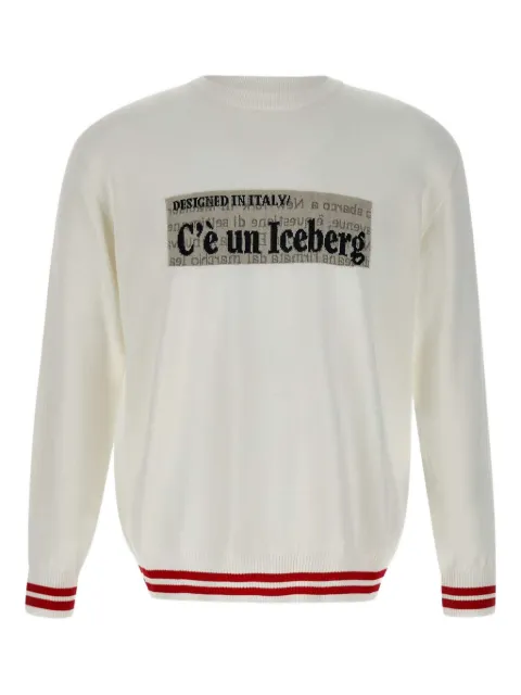 Iceberg cotton sweater White A013