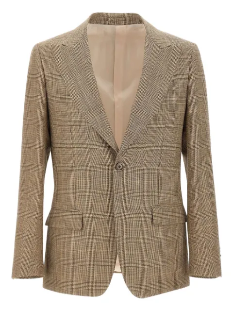 Lardini houndstooth blazer Brown ES6926E
