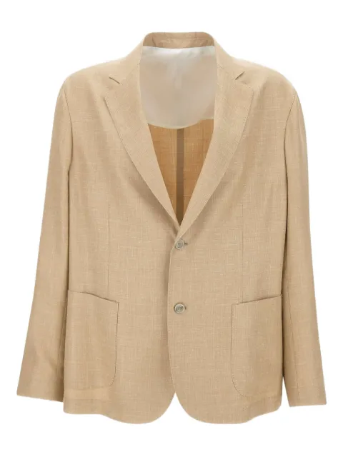 Barba single-breasted blazer Neutrals 48009