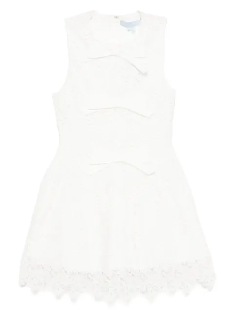 HILL HOUSE HOME Blythe bow dress White HHSP25DR565WLS