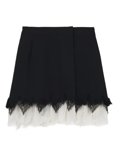 Alexander McQueen wool A-line skirt Black 830083QJADK