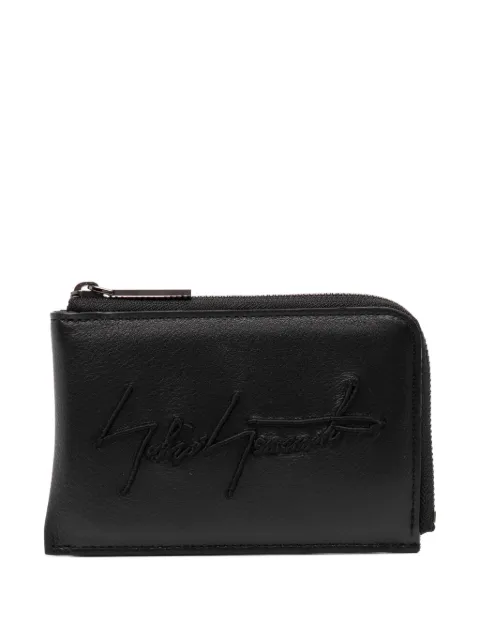 Yohji Yamamoto signature short wallet Black DPA03790