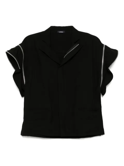 Limi Feu twisted gabardine blazer Black LPJ06200