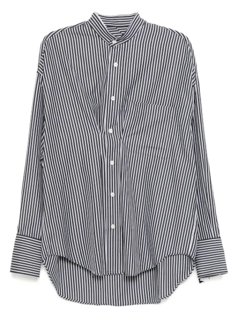 marina yee twin pleated shirt Black MYSHIRT11