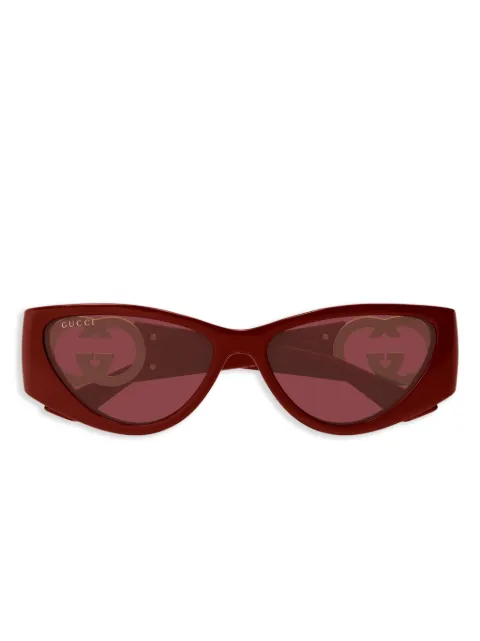Gucci Eyewear Interlocking G cat-eye frame sunglasses Red GG1824S003