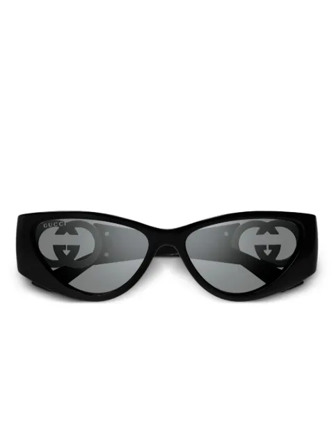 Gucci Eyewear oval-frame sunglasses Black GG1824S004