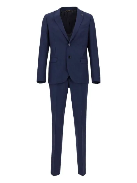 Manuel Ritz wool single-breasted suit Blue 3430A331823316488