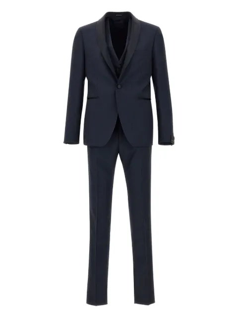 Tagliatore single-breasted three-piece suit Blue EFBR18A01550028U