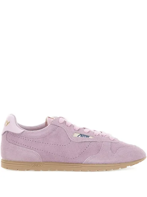 Autry Windspin suede logo-patch low-top sneakers Pink WSLWPB09