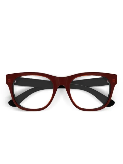 Gucci Eyewear logo-lettering glasses Red GG1796O003
