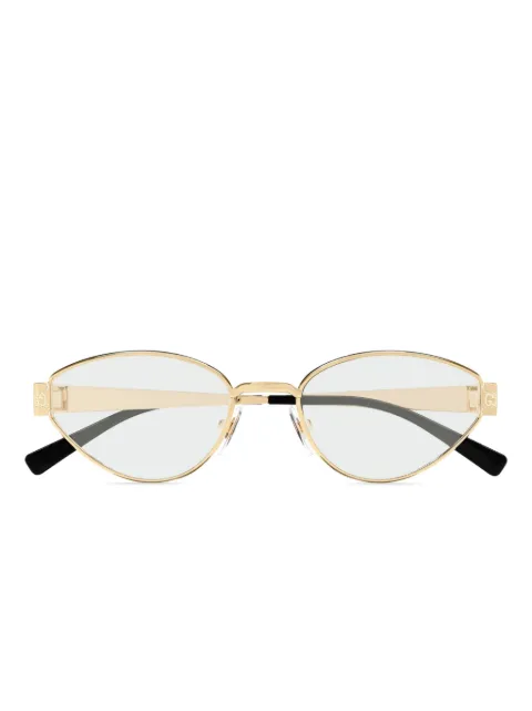 Gucci Eyewear cat-eye frame glasses Gold GG1853O