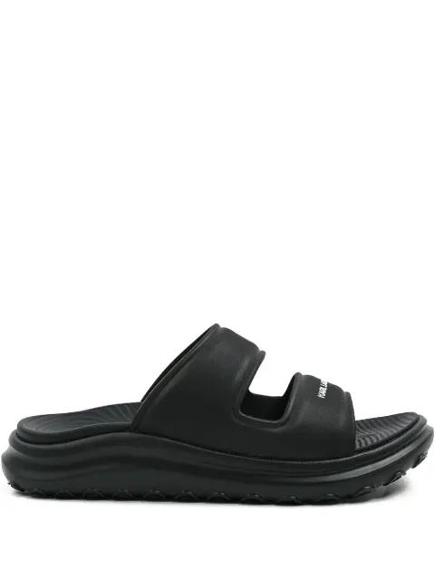 Karl Lagerfeld logo-print slides Black KL77005V00